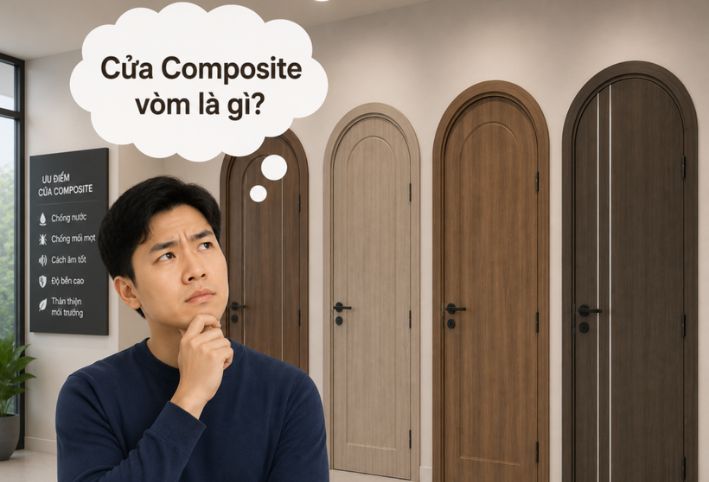 CỬA COMPOSITE VÒM