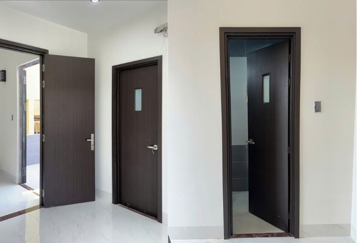 CỬA NHỰA COMPOSITE Ô KÍNH MỜ