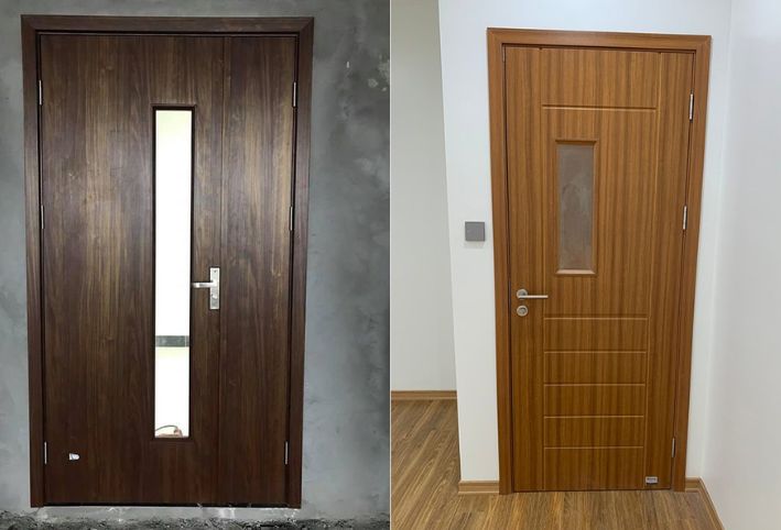CỬA NHỰA COMPOSITE Ô KÍNH ỨNG DỤNG
