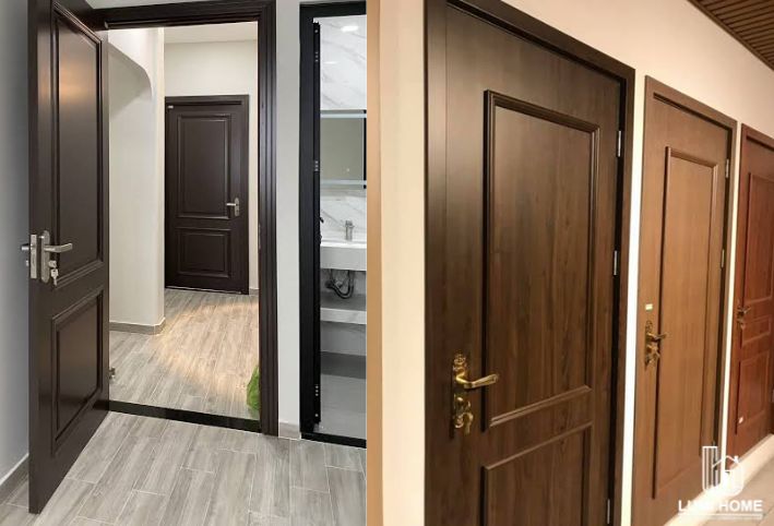 Mẫu cửa nhựa composite phào nổi tân cổ điển sang trọng và đẳng cấp