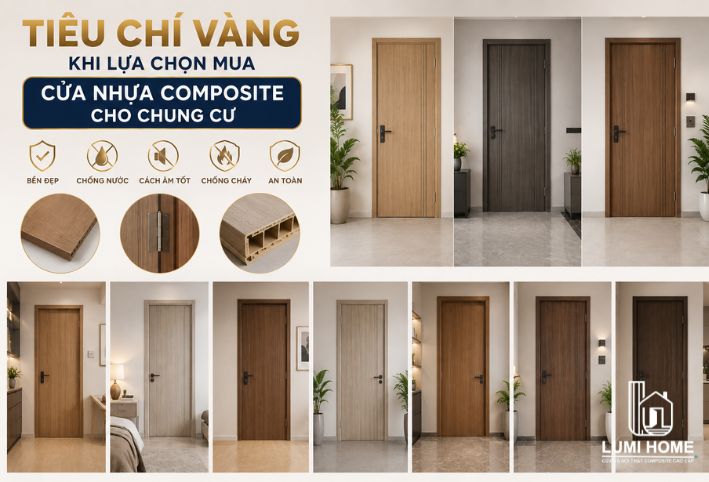 Tiêu chí vàng khi lựa chọn mua cửa nhựa composite cho chung cư