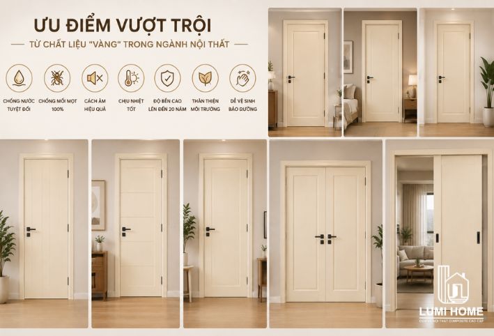 Ưu điểm vượt trội của chất liệu gỗ nhựa Composite trong nội thất hiện đại