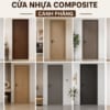 Cửa nhựa Composite cánh phẳng hiện đại và sang trọng