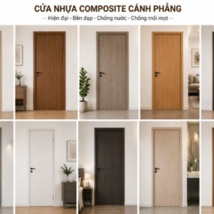 Cửa nhựa Composite cánh phẳng: Giải pháp tối giản và hiện đại cho nội thất
