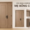 Cửa nhựa Composite mẹ bồng con - Giải pháp thẩm mỹ cho không gian rộng