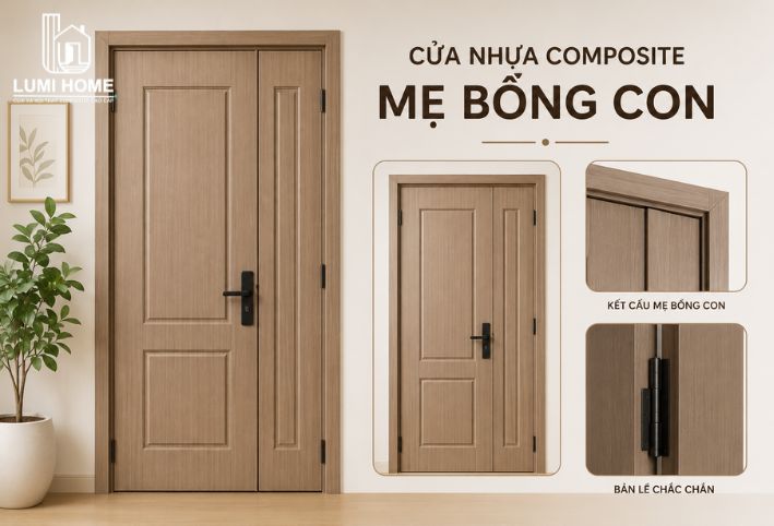 cua-nhua-composite-me-bong-con Cửa nhựa Composite mẹ bồng con - Giải pháp thẩm mỹ cho không gian rộng