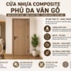 Cửa nhựa Composite phủ da vân gỗ: Đặc điểm và ưu điểm nổi bật