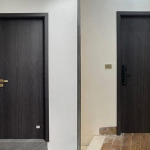 Các mẫu cửa nhựa composite 1 cánh đẹp, hiện đại cho phòng ngủ gia đình