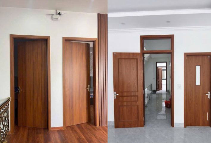 Bộ sưu tập mẫu cửa nhựa composite 1 cánh đẹp dẫn đầu xu hướng phòng ngủ Các mẫu cửa nhựa composite 1 cánh đẹp, hiện đại cho phòng ngủ gia đình