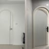 Cửa nhựa composite chạy chỉ nhôm hiện đại cao cấp