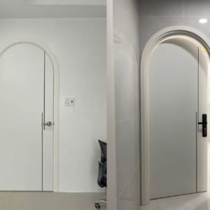Cửa nhựa composite chạy chỉ nhôm hiện đại cao cấp
