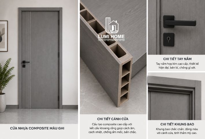 cac-tone-mau-ghi-pho-bien-va-ung-dung-cua-composite (3) Các tone màu ghi phổ biến của cửa nhựa Composite và gợi ý ứng dụng