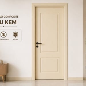 Cửa nhựa Composite màu kem - Giải pháp nội thất tinh tế cho nhà hiện đại