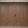 Thi công lắp đặt cửa nhựa composite 4 cánh hiện đại cho không gian nhà ở