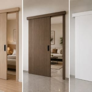 Cửa composite lùa - Giải pháp tiết kiệm không gian và sang trọng cho nhà ở