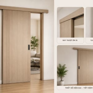 Cửa composite lùa - Giải pháp tiết kiệm không gian và sang trọng cho nhà ở