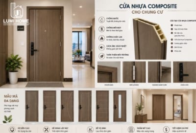 Cửa nhựa Composite cho chung cư
