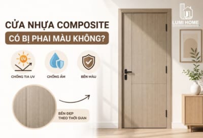 Cửa nhựa Composite có bị phai màu không? Giải đáp chi tiết độ bền màu