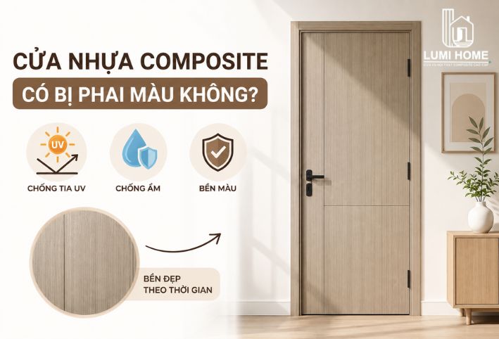 Cửa nhựa Composite có bị phai màu không? Giải đáp chi tiết độ bền màu