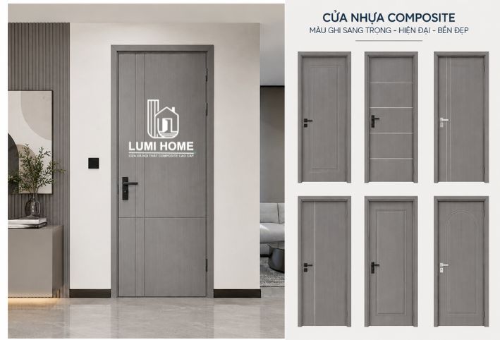 cua-nhua-composite-mau-ghi-thoi-thuong Cửa nhựa Composite màu ghi - Điểm nhấn hiện đại cho nội thất