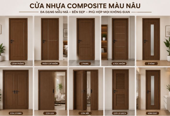 cua-nhua-composite-mau-nau (2) Cửa nhựa Composite màu nâu - Đẳng cấp và ấm áp cho ngôi nhà hiện đại