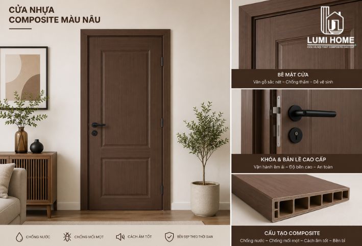 cua-nhua-composite-mau-nau Cửa nhựa Composite màu nâu - Đẳng cấp và ấm áp cho ngôi nhà hiện đại