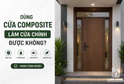 Dùng cửa composite làm cửa chính được không? Giải đáp chi tiết