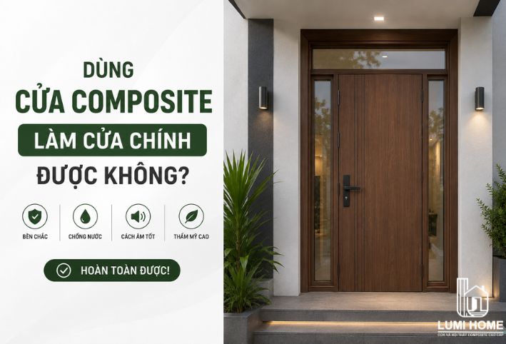 Dùng cửa composite làm cửa chính được không? Giải đáp chi tiết