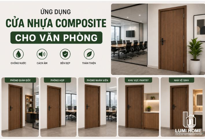 Ứng dụng cửa nhựa composite cho văn phòng